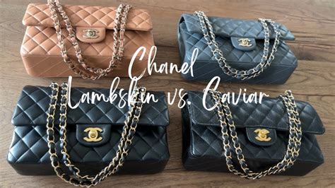 chanel cf mini calfskin|caviar vs lambskin chanel.